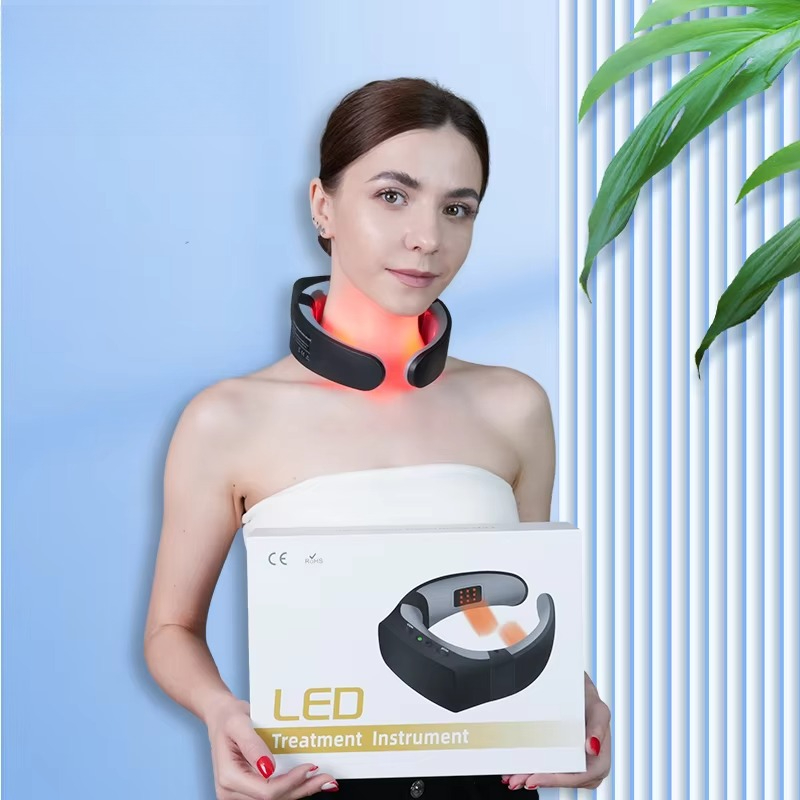 Red Light Therapy Device - 목을 위한 적색광 치료 LED 얼굴
