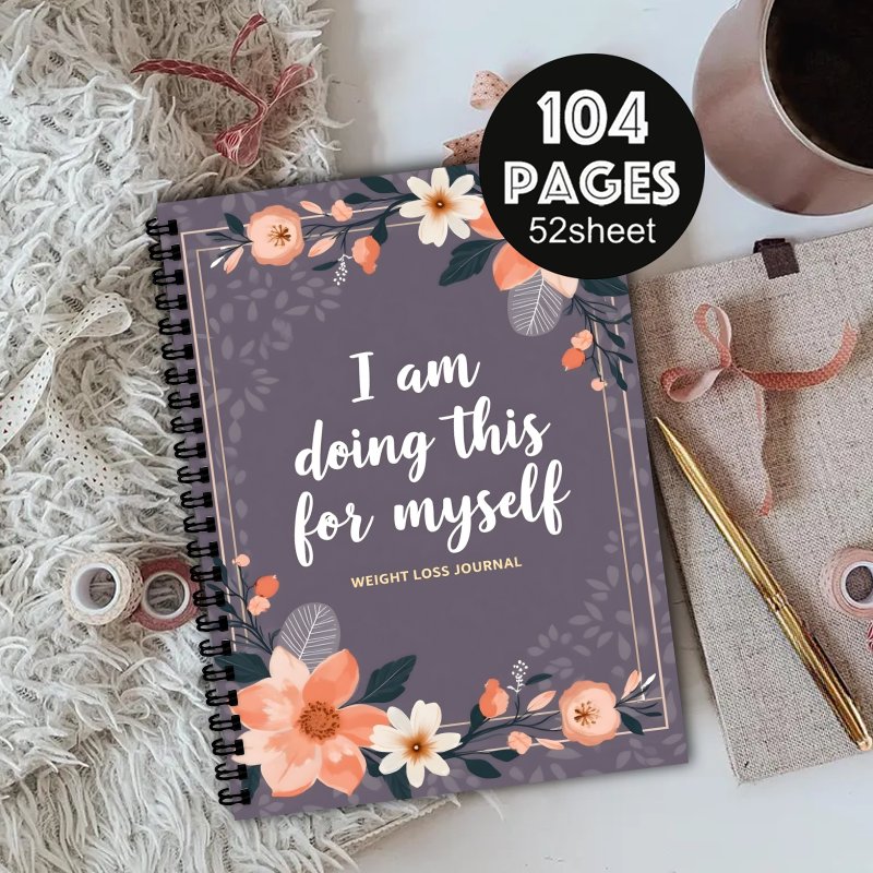 Fitness Journal Planner - A5 체중 감량 다이어리, 일일 활동