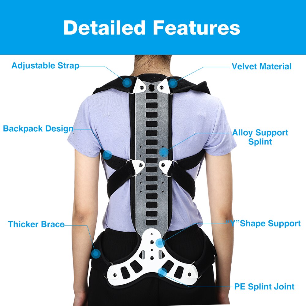 Posture Corrector Back Brace - 요추 척추 자세 교정기, 굽은 등