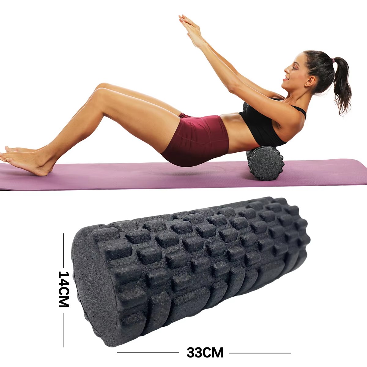 Foam Roller Trigger Point - 30/33cm 피트니스 폼 롤러 요가 마사지