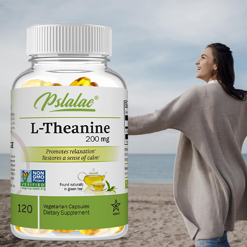 Health Wellness Mental Health - L-테아닌 200mg - 휴식을 취하고, 스트레스를