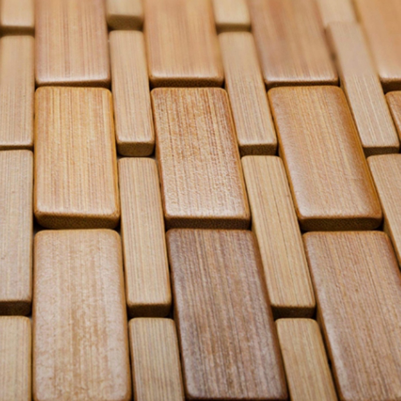 Bamboo Bath Mat - 티크 목재 목욕 매트 발 샤워