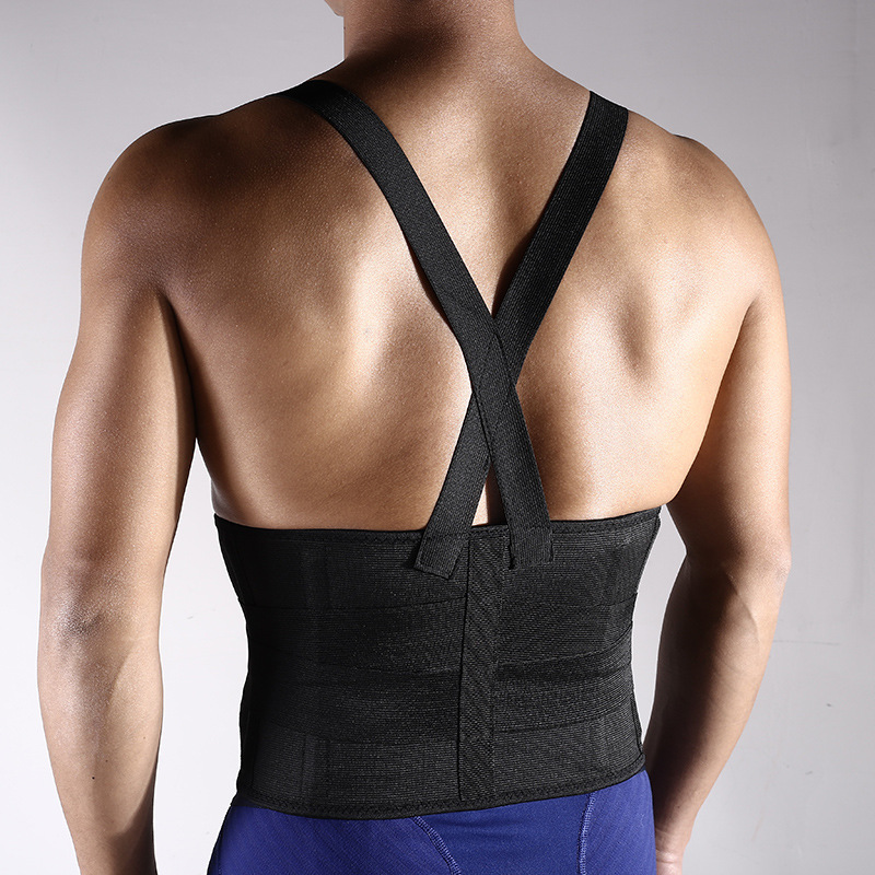 Posture Corrector Back Brace - 남성을위한 무거운 리프팅을위한 등받이 반사 벨트가있는