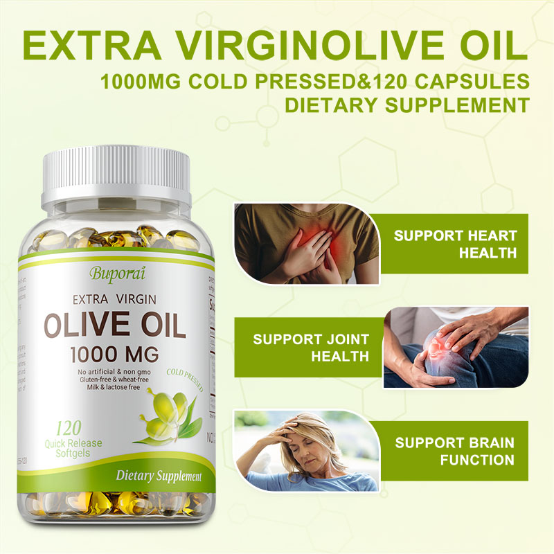 Health Wellness Vitality - 올리브 오일 소프트젤 1000mg - 세포