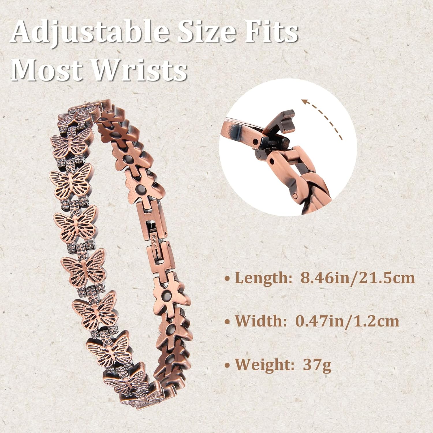 GMOX 프리미엄 구리 자석 팔찌 여성용 3500 가우 - Health Wellness Bracelet 리뷰 및 가격