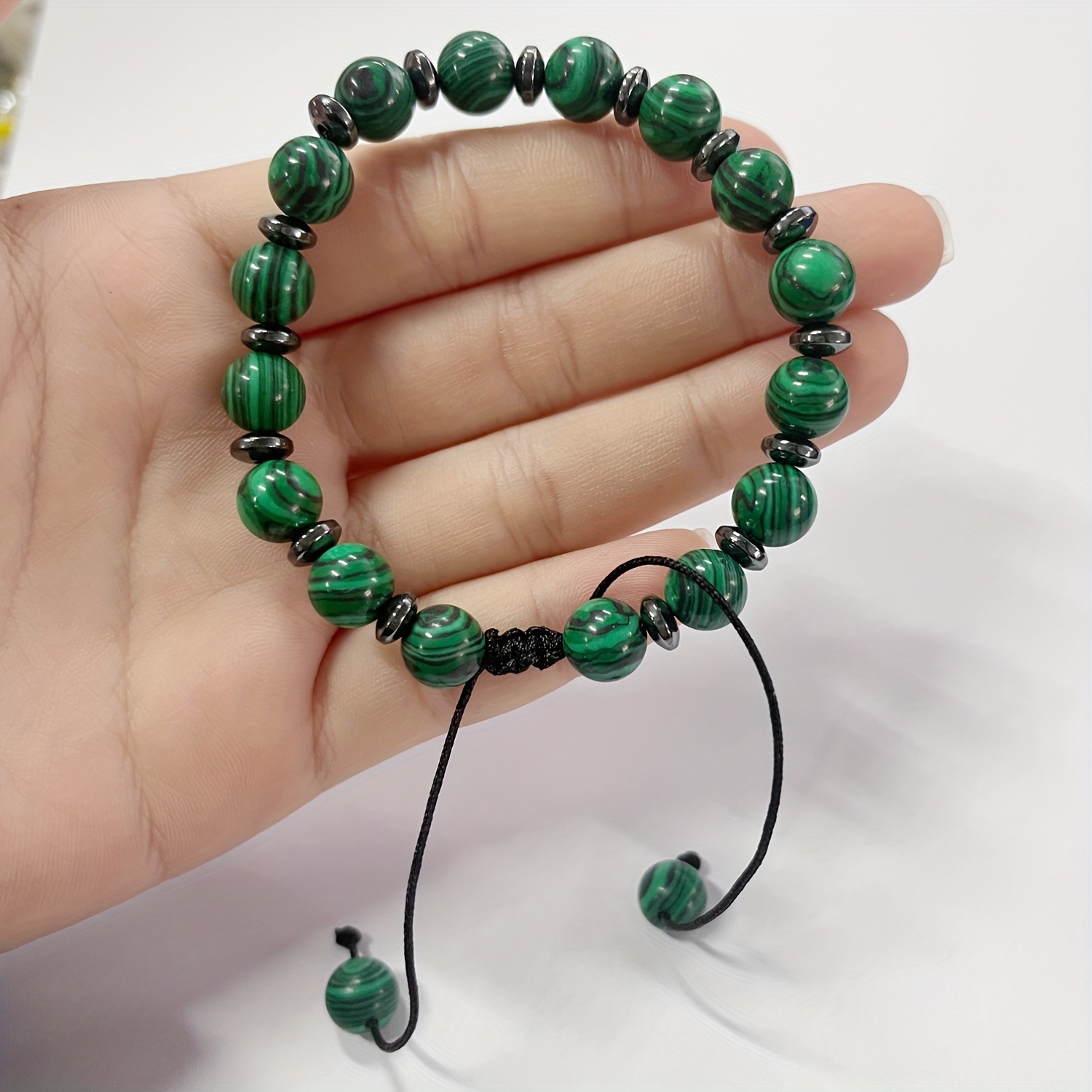 남녀공용 조절 가능한 비즈 팔찌, 자연 치유 웰니스 팔 - Health Wellness Bracelet 리뷰 및 가격