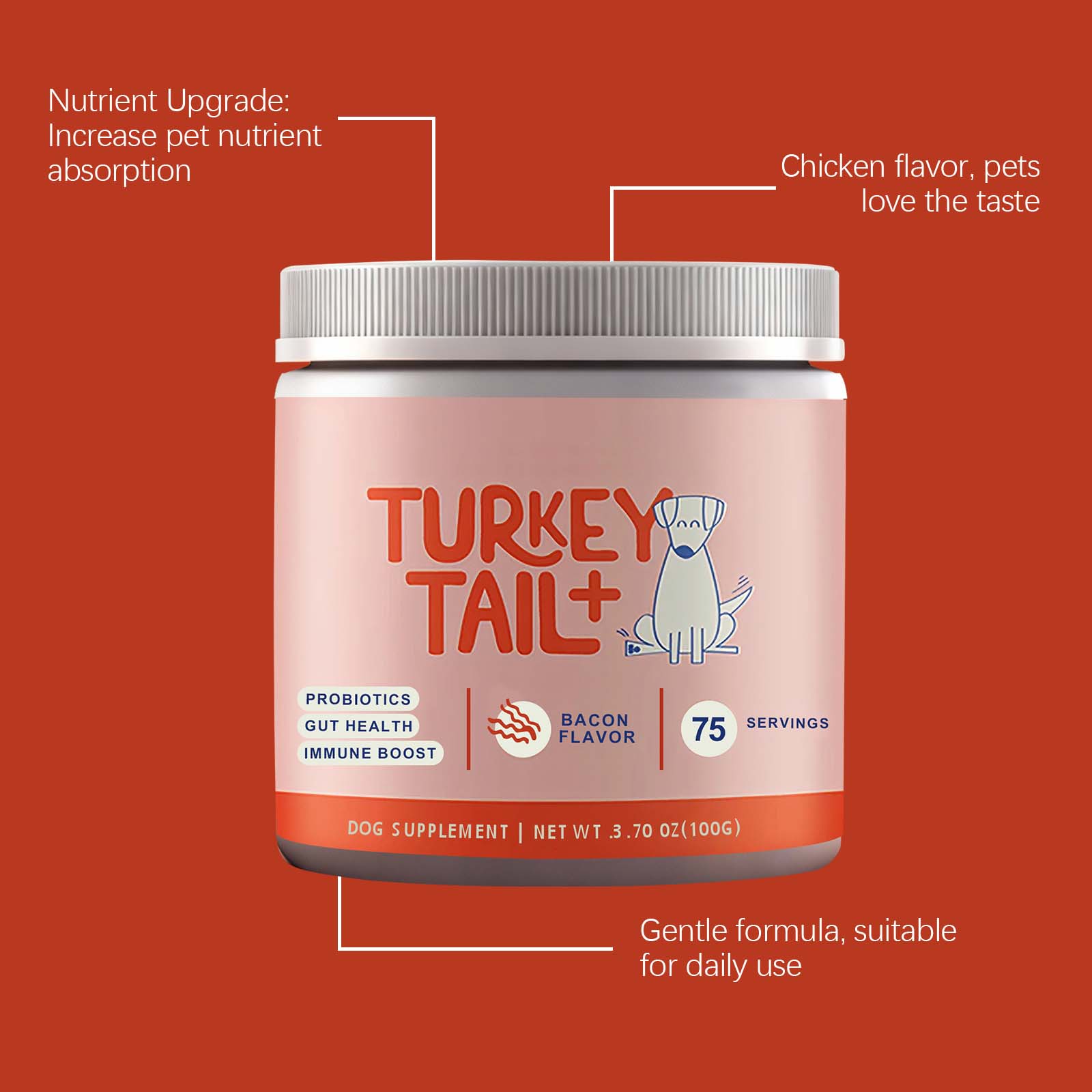 강아지 유산균 파우더 장 건강 지원 소화 건강 증진 신 - Health Wellness Vitality 리뷰 및 가격