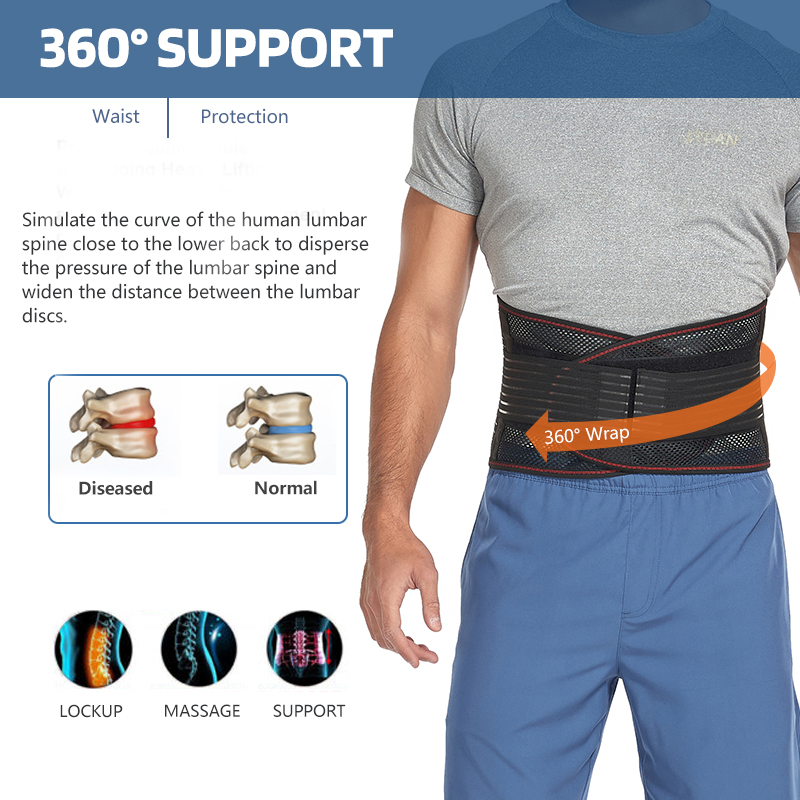 허리 받침대 지원 벨트 남성/여성을위한 경량 통기성 요 - Posture Corrector Back Brace 리뷰 및 가격