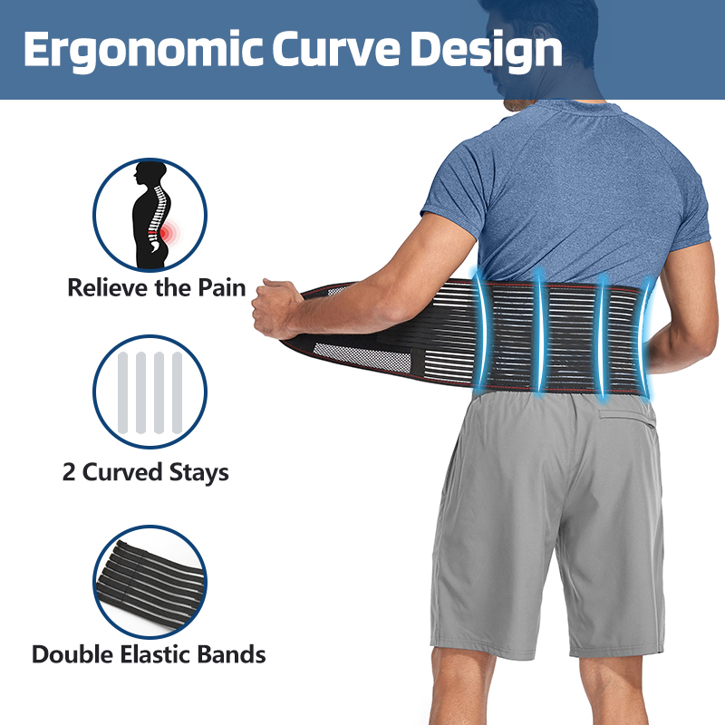 허리 받침대 지원 벨트 남성/여성을위한 경량 통기성 요 - Posture Corrector Back Brace 리뷰 및 가격
