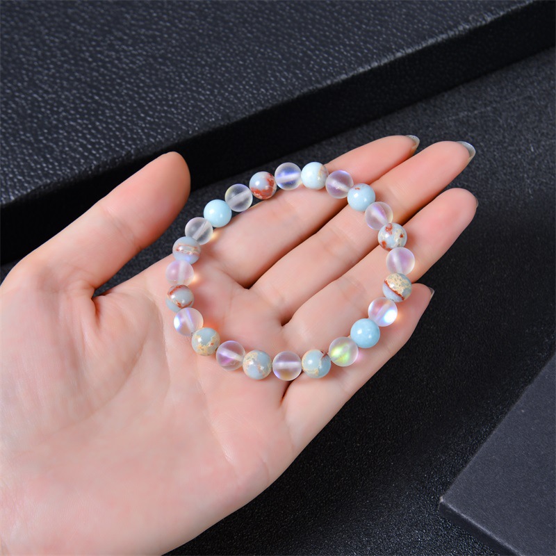 6pcs 차크라 건강 팔찌 균형 혼합 보석 신축성있는  - Health Wellness Bracelet 리뷰 및 가격