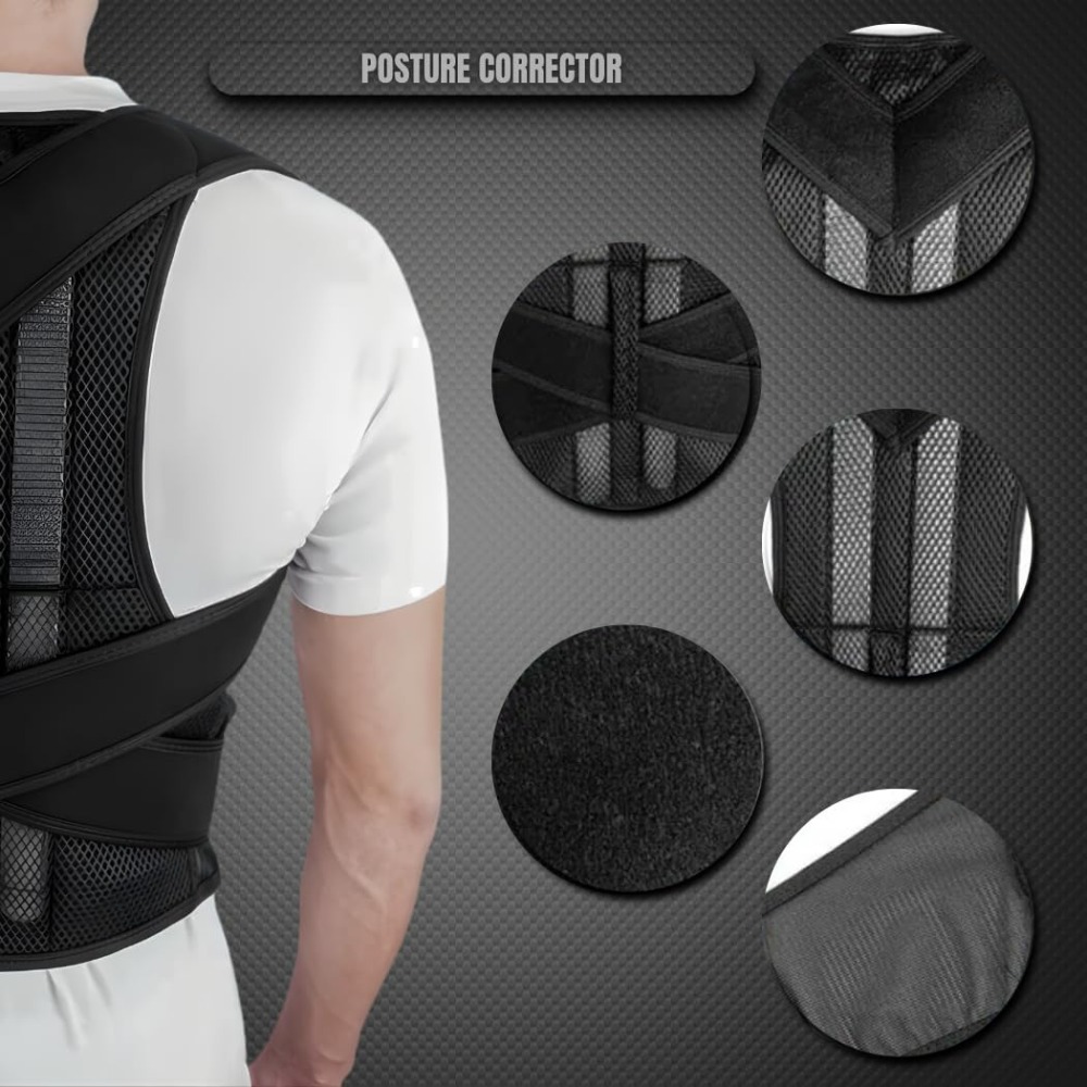 남녀공용 자세 교정기 |   조절 가능한 허리 및 상부 - Posture Corrector Back Brace 리뷰 및 가격