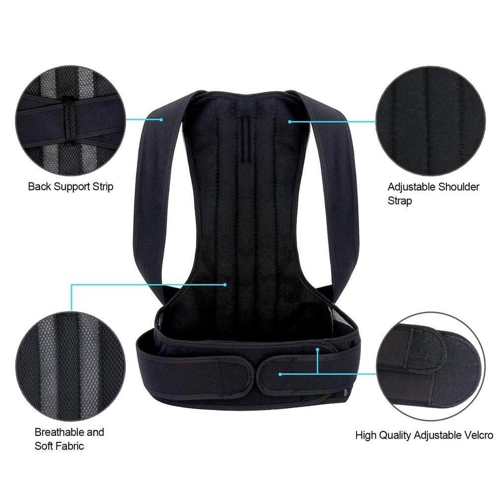 남녀공용 자세 교정기 |   조절 가능한 허리 및 상부 - Posture Corrector Back Brace 리뷰 및 가격