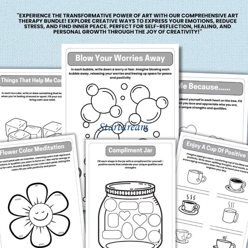 정신 건강 통합 문서 트윈 코일 바인딩 저널 치료 활동 - Health Wellness Activities 리뷰 및 가격