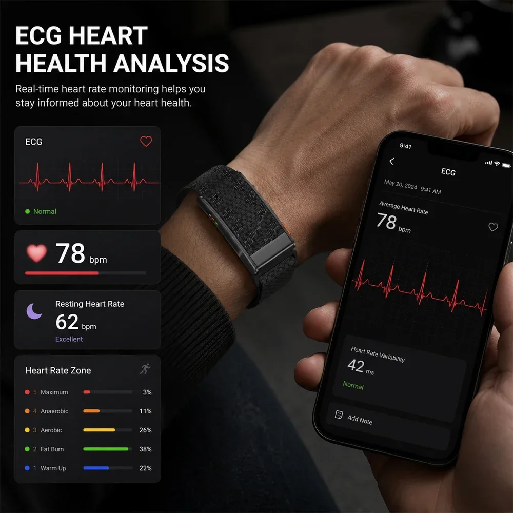 신제품 스크린리스 스마트 헬스 워치 ECG SpO2 H - Health Wellness Activities 리뷰 및 가격
