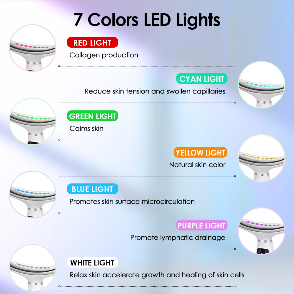 목 얼굴 리프팅 마사지 7 색 빛 LED 광자 치료 피 - Red Light Therapy Device 리뷰 및 가격