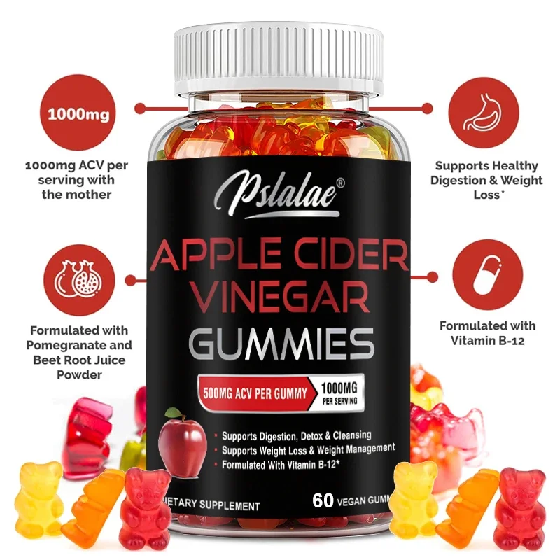 애플 시드르 비니거 구미 - 체중 관리, 소화 기능 및 - Health Wellness Vitality 리뷰 및 가격