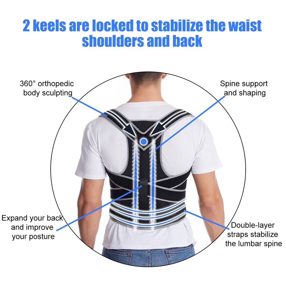 등 자세 교정기 척추 측만증 치료를 위한 등 받침대 코 - Posture Corrector Back Brace 리뷰 및 가격