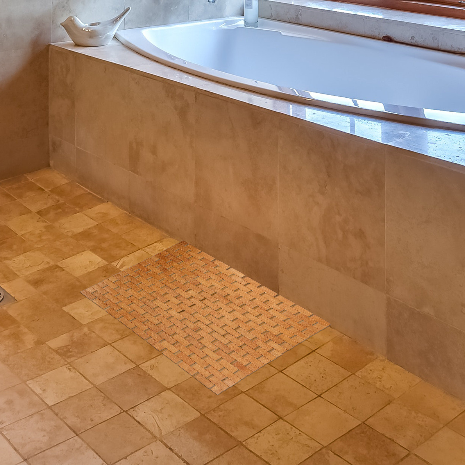 대나무 샤워 바닥 매트 사각형 욕실 미끄럼 방지 미니멀 - Bamboo Bath Mat 리뷰 및 가격