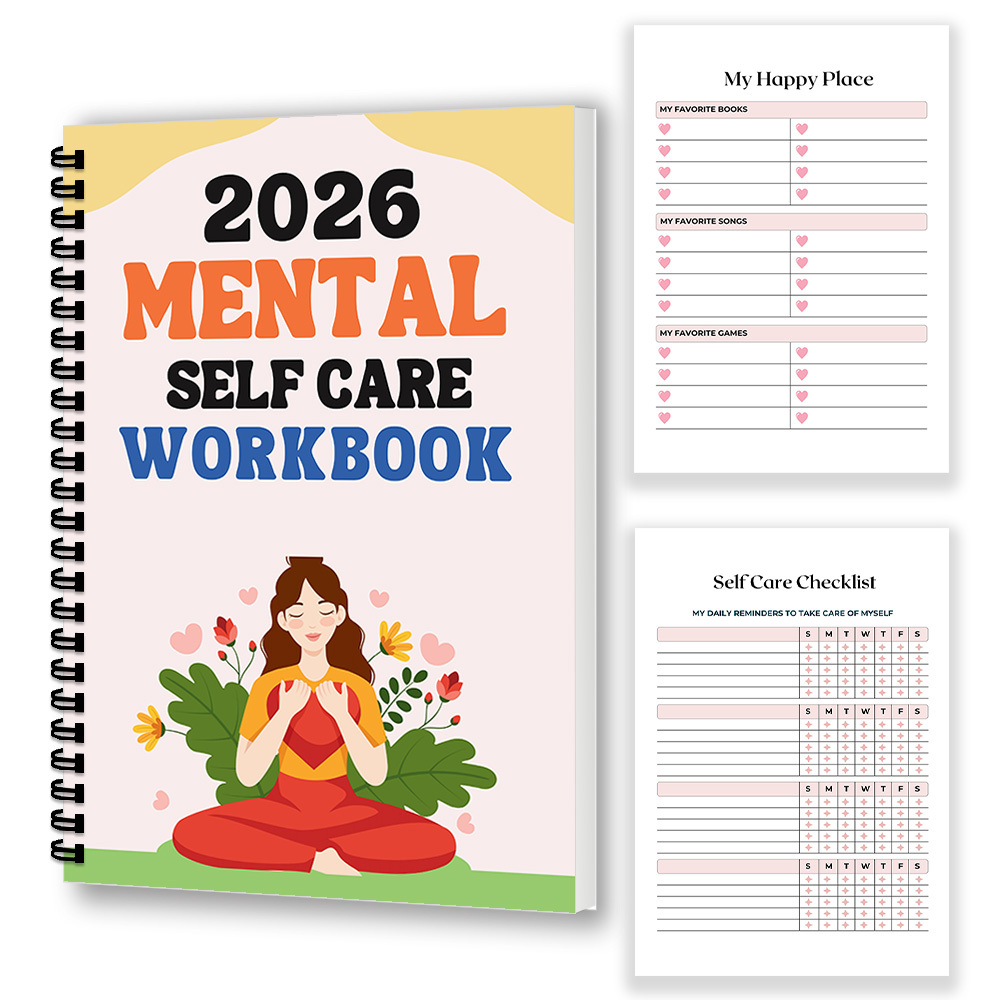 1PC 2026 마음챙김 정신 자기 관리 워크북: 웰니 - Health Wellness Mental Health 리뷰 및 가격