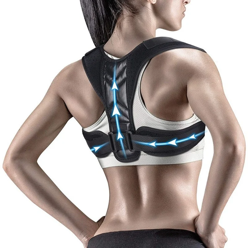 뒤 어깨 자세 교정기 조절 가능한 벨트 쇄골 척추 지원 - Posture Corrector Back Brace 리뷰 및 가격